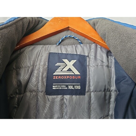 ZeroXposur - Men's XXL/XXG - Heavyweight 3-in-1 Winter Coat Jacket Slate/Blue - Picture 3 of 11